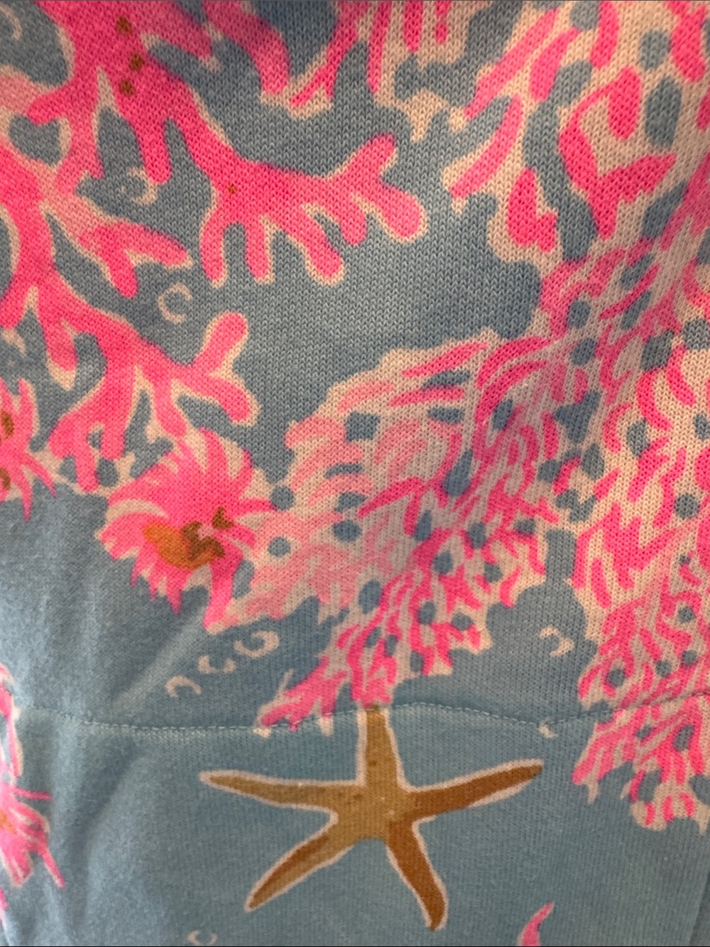 NWOT Lilly Pulitzer Sz XL Avida Zip-up Terry Hoodie Multi Royal Coral - Picture 9 of 10